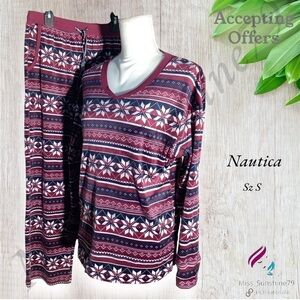 Nautica - Sz S - buttery soft fleece 2pc lounge vibe chill set w/ pockets